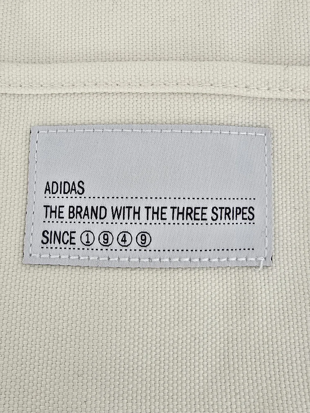 NWT adidas Two-Tone Canvas Tote in Cream and Dark Green